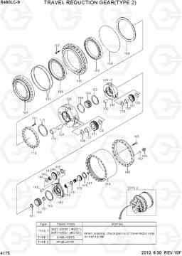 4175 TRAVEL REDUCTION GEAR(TYPE 2) R480LC-9, Hyundai
