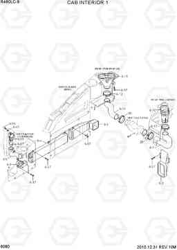 6080 CAB INTERIOR 1 R480LC-9, Hyundai