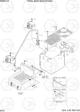 6270 TOOL BOX MOUNTING R480LC-9, Hyundai