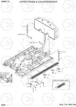 6400 UPPER FRAME & COUNTERWEIGHT R480LC-9, Hyundai