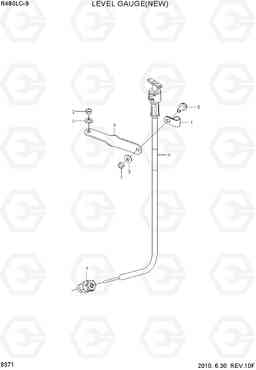 9371 LEVEL GAUGE(NEW) R480LC-9, Hyundai