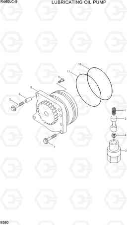 9380 LUBRICATING OIL PUMP R480LC-9, Hyundai