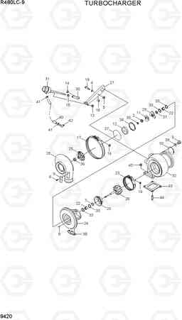 9420 TURBOCHARGER R480LC-9, Hyundai