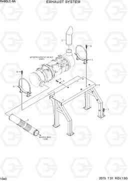 1040 EXHAUST SYSTEM R480LC-9A, Hyundai