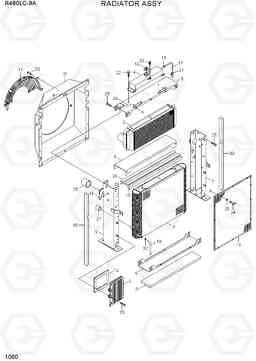 1060 RADIATOR ASSY R480LC-9A, Hyundai