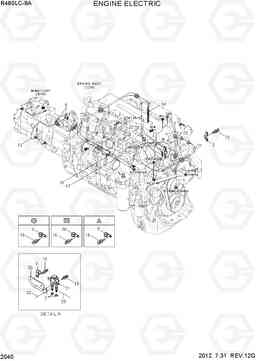 2040 ENGINE ELECTRIC R480LC-9A, Hyundai