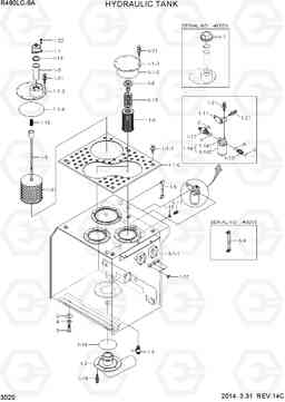 3020 HYDRAULIC TANK R480LC-9A, Hyundai