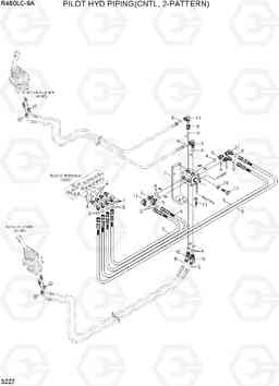 3227 PILOT HYD PIPING(CNTL, 2-PATTERN) R480LC-9A, Hyundai