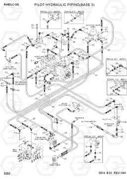 3250 PILOT HYDRAULIC PIPING(BASE 3) R480LC-9A, Hyundai