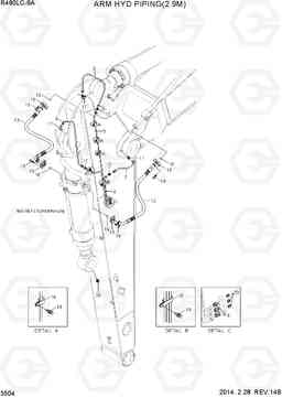 3504 ARM HYD PIPING(2.9M) R480LC-9A, Hyundai