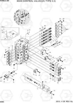 4065 MAIN CONTROL VALVE(2/3, TYPE 2,3) R480LC-9A, Hyundai