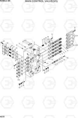 4070 MAIN CONTROL VALVE(3/3, TYPE 1) R480LC-9A, Hyundai