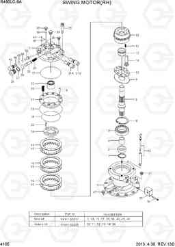 4105 SWING MOTOR(RH) R480LC-9A, Hyundai