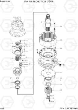 4110 SWING REDUCTION GEAR R480LC-9A, Hyundai