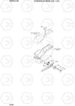 6120 CONSOLE BOX(2/2, LH) R480LC-9A, Hyundai