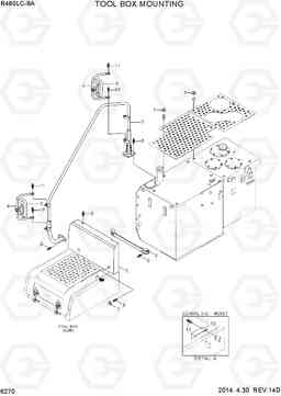 6270 TOOL BOX MOUNTING R480LC-9A, Hyundai