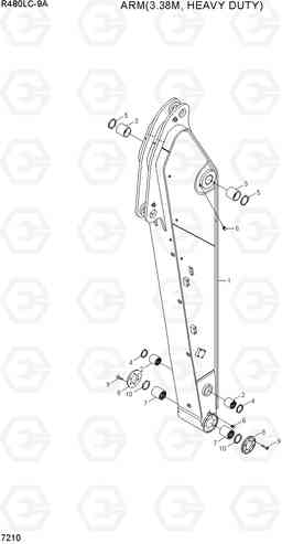 7210 ARM(3.38M, HEAVY DUTY) R480LC-9A, Hyundai