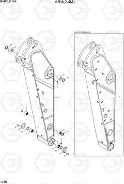 7220 ARM(2.4M) R480LC-9A, Hyundai