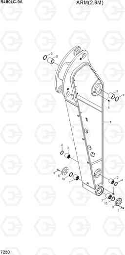 7230 ARM(2.9M) R480LC-9A, Hyundai