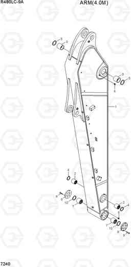 7240 ARM(4.0M) R480LC-9A, Hyundai