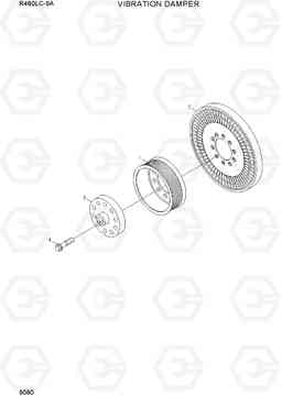 9080 VIBRATION DAMPER R480LC-9A, Hyundai