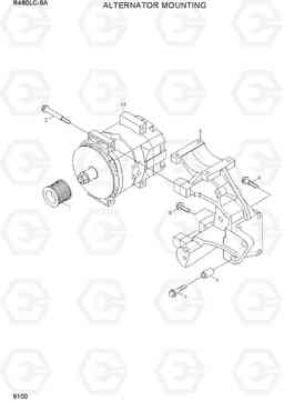 9100 ALTERNATOR MOUNTING R480LC-9A, Hyundai