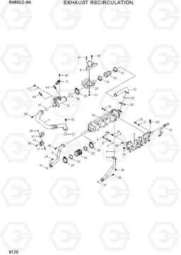 9120 EXHAUST RECIRCULATION R480LC-9A, Hyundai