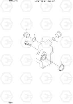 9220 HEATER PLUMBING R480LC-9A, Hyundai