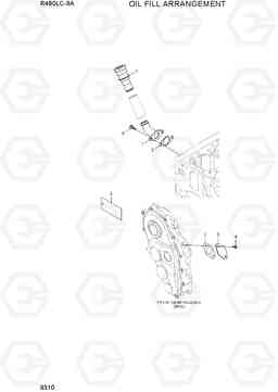 9310 OIL FILL ARRANGEMENT R480LC-9A, Hyundai