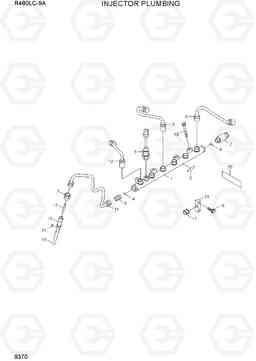 9370 INJECTOR PLUMBING R480LC-9A, Hyundai