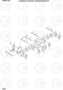 9430 TURBOCHARGER ARRANGEMENT R480LC-9A, Hyundai