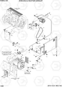 1090 AIRCON & HEATER GROUP R480LC-9S, Hyundai