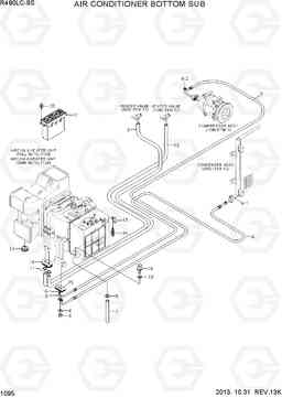 1095 AIR CONDITIONER BOTTOM SUB R480LC-9S, Hyundai