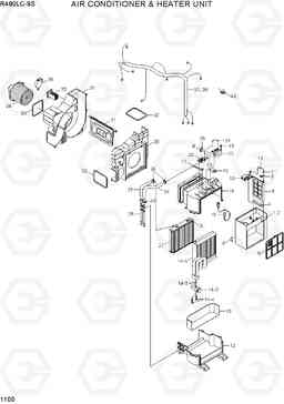 1100 AIR CONDITIONER & HEATER UNIT R480LC-9S, Hyundai