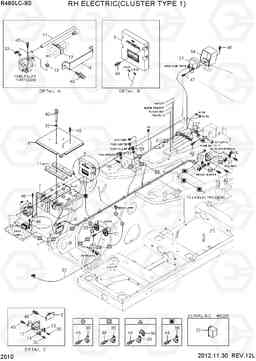 2010 RH ELECTRIC(CLUSTER TYPE 1) R480LC-9S, Hyundai