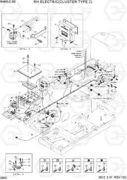 2050 RH ELECTRIC(CLUSTER TYPE 2) R480LC-9S, Hyundai