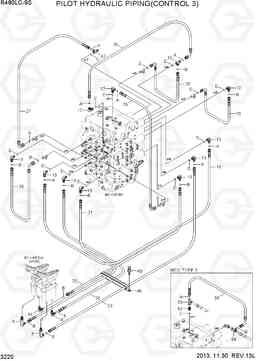 3220 PILOT HYDRAULIC PIPING(CONTROL 3) R480LC-9S, Hyundai