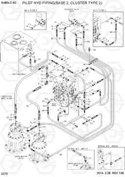 3270 PILOT HYD PIPING(BASE 2, CLUSTER TYPE 2) R480LC-9S, Hyundai