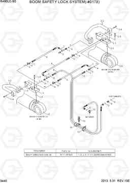 3440 BOOM SAFETY LOCK SYSTEM(-#0178) R480LC-9S, Hyundai