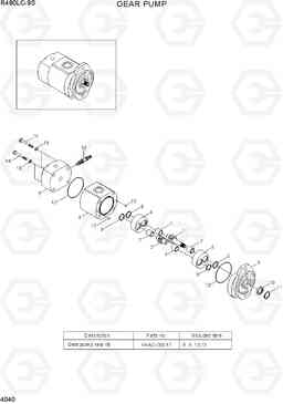 4040 GEAR PUMP R480LC-9S, Hyundai