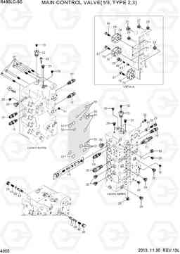 4055 MAIN CONTROL VALVE(1/3, TYPE 2,3) R480LC-9S, Hyundai