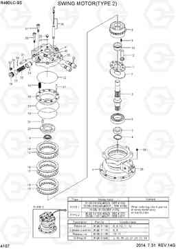 4107 SWING MOTOR(TYPE 2) R480LC-9S, Hyundai