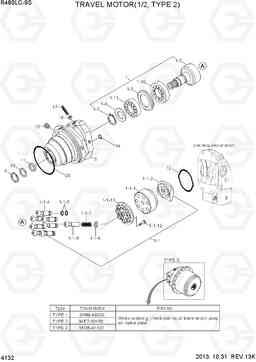 4132 TRAVEL MOTOR(1/2, TYPE 2) R480LC-9S, Hyundai