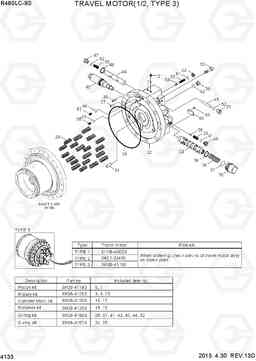 4133 TRAVEL MOTOR(1/2, TYPE 3) R480LC-9S, Hyundai