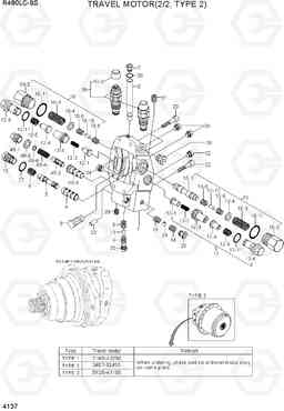 4137 TRAVEL MOTOR(2/2, TYPE 2) R480LC-9S, Hyundai