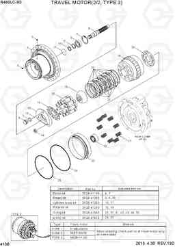 4138 TRAVEL MOTOR(2/2, TYPE 3) R480LC-9S, Hyundai