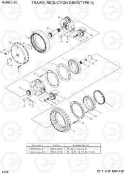 4146 TRAVEL REDUCTION GEAR(TYPE 3) R480LC-9S, Hyundai