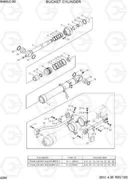 4200 BUCKET CYLINDER R480LC-9S, Hyundai