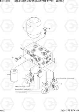 4302 SOLENOID VALVE(CLUSTER TYPE 1, #0267-) R480LC-9S, Hyundai