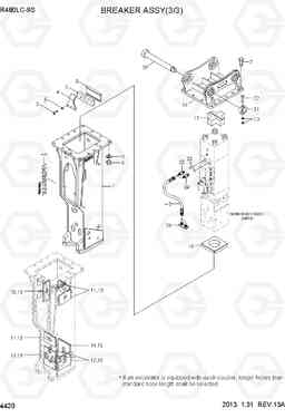 4420 BREAKER ASSY(3/3) R480LC-9S, Hyundai